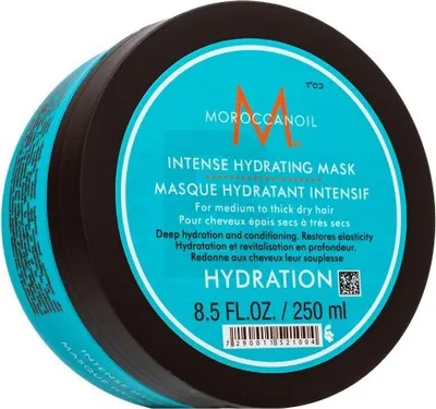 Produktbild von Moroccanoil Intense Hydrating Mask 250ml, 250 ml, Unisex, trockenes Haar, Dickes Haar, Elastizität, Feuchtigkeitsspendend, Nährend, Glanz, Arganöl, Topf