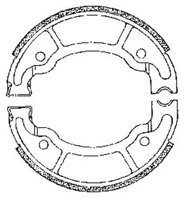 Produktbild von SPECIALBRAKESHOE Bremsbeläge D.130 x 28mm
