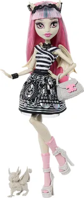 Produktbild von Monster High Gruselige Monster-High-Reproduktion der ursprünglichen Rochelle Goyle-Puppe, mit Tagebuch, Puppenständer und Haustier, Modepuppe, Weiblich, 6 Jahr(e), Junge/Mädchen, 285 mm, Mehrfarbig