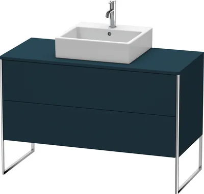 Produktbild von Waschtischunterbau XSQUARE 778x1200x548mm nachtblau seidenmatt 778 x 1200 x 548 mm nachtblau seidenmatt
