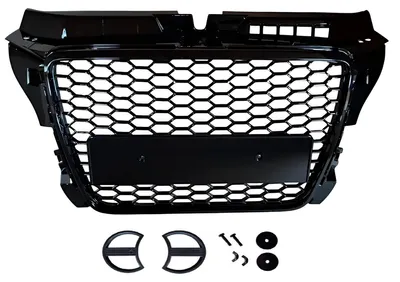 Immagine prodotto di Griglia anteriore nera lucida per Audi A3/S3/RS3 8P/8PA, modello restyling dal 2008 al 2013