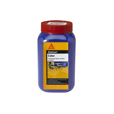 Produktbild von SIKA SikaCem Color Zement, Kalk und Gipspulver Farbe - Blau - 700g
