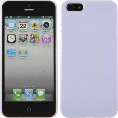 Produktbild von PhoneNatic Case kompatibel mit Apple iPhone 5 / 5s / SE - Hülle lila Candy Hard-case + 2 Schutzfolien