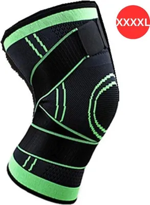 Immagine prodotto di Ginocchiere - Ginocchiere a compressione - Powerlifting - Supporto per il ginocchio - Taglia XXXXL - Verde