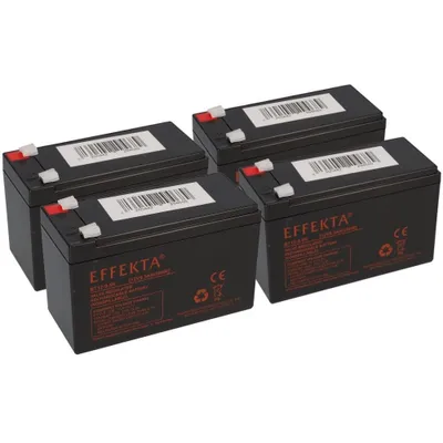 Produktbild von 4x EFFEKTA BT 12-9,5K AGM-Akkus 12V 9,5Ah – passend für ZINTO A 2000