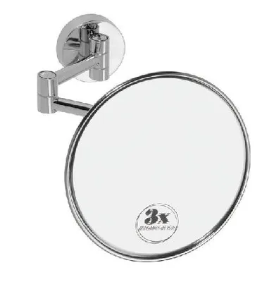 Produktbild von Kosmetikspiegel mit Gelenkarm, 3-fach Vergrößerung, Ø140mm, Badezimmerspiegel