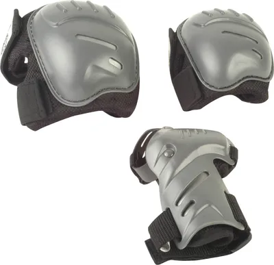 Produktbild von HUDORA Biomechanisches Protektorenset, Gr. S-L, schwarz/grau