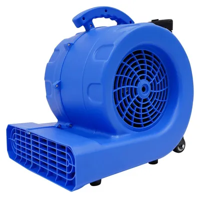 Obrázek produktu pro Sušič podlah – ventilátor – 750 W, výkon – 3 rychlosti – průtok vzduchu 15–19 m/s – časovač 20–120 minut – modrá barva