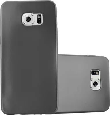 Produktbild von Cadorabo Schutzhülle für Samsung Galaxy S6 EDGE Hülle in Grau Handyhülle TPU Silikon Etui Cover Case