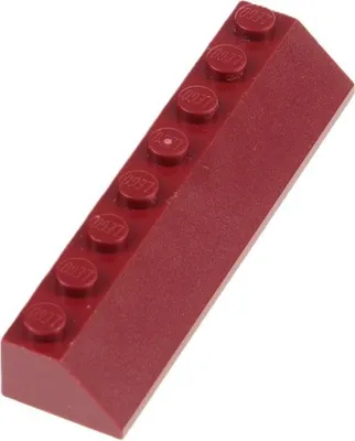 Produktbild von 1x Lego Dachstein 45° 2x8x1 dunkel rot Ziegel schräg Stein 4585518 4248800 4445