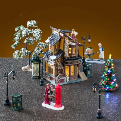 Productafbeelding van Lucy's Chocolate Shop Set 23x35x23 cm Kerstdorp LEMAX