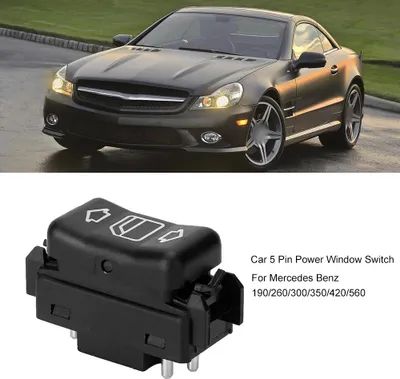 Immagine prodotto di 1248204610KZ, interruttore alzacristalli con risposta rapida per la sostituzione di Mercedes Benz 190/260/300