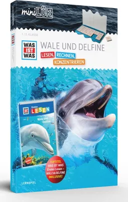 Produktbild von miniLÜK-Set. WAS IST WAS Wale und Delfine Lesen, Rechnen, Konzentrieren 1. Klasse