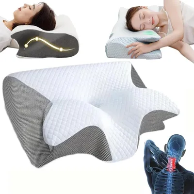 Produktbild von Nackenstützkissen Memory Foam Nackenkissen Ergonomisches Kopfkissen Schlafkissen