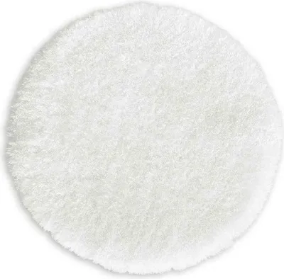 Produktbild von WohnDirect Hochflor Badematten Rund MALMÖ Weiß
