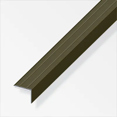 Produktbild von alfer Winkel-Abschluss-Profil 1 m, 25 x 8 mm Aluminium eloxiert bronze