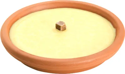 Produktbild von Antimoskito-Kerze mit Citronela, Terrakottabehälter 14 cm / 120 Gramm.