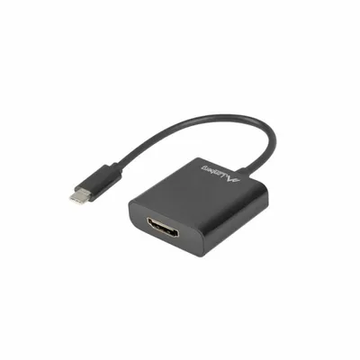 Obrázek produktu pro LANBERG USB-C(M)3.1->HDMI(F) Kabel 0,15m schwarz