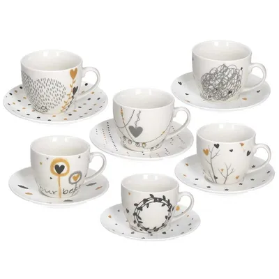 Produktbild von Tognana Porcellane IR685375563, Set, 0,2 l, Tasse, Tee, Mehrfarbig, Knochenporzellan