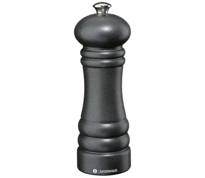 Obrázok produktu pre Zassenhaus 023442, Mlynček na soľ a korenie, Čierna, Keramický, Korenie, Soľ, 180 mm, 5,9 cm
