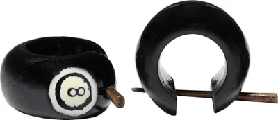Produktbild von Holzohrstecker mit einer Acht