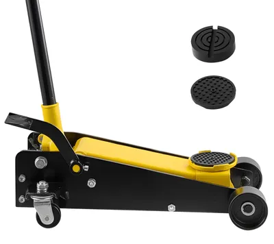 Produktbild von SucceBuy Hydraulischer Rangierwagenheber 3 t Tragkraft, Robuster Stahlheber mit Schnellhubpumpe & Fußpedal, Fahrzeugheber für SUVs und Pickups, Hubhöhe von 13 bis 50 cm, Geeignet für Werkstatt und Rennfahrzeuge
