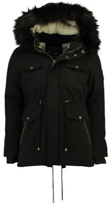Imagen del producto de Geographical Norway. Parka para mujer, color celeste, talla 2XL (modelo WQ834F/GN-BLACK)