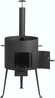 Produktbild von BBQ-Toro Kazan Ofen Ø 34 cm, Gulaschkessel mit Schaumlöffel, Schürhaken, Outdoor Ofen mit Rohr