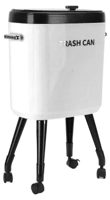 Produktbild von Hochwertiger Mülleimer mit Rollen, 15 Liter, für Küche und Badezimmer