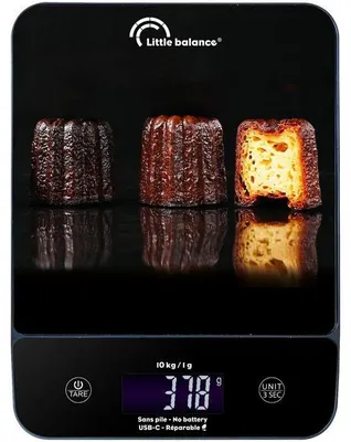 Obrázek produktu pro Elektronická kuchyňská váha 10 kg - 1 g černá Little balance 8845