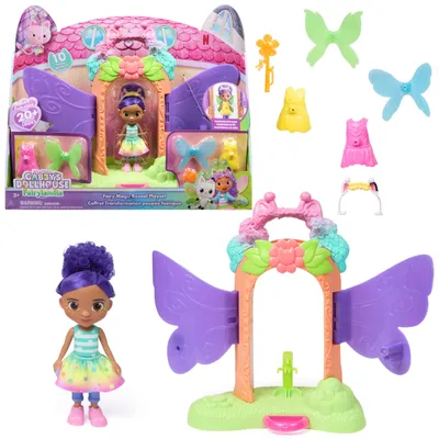 Produktbild von Gabby's Dollhouse - Fairylandia - Magisches Feen-Verwandlung Spielset für Kinder ab 3 Jahren, 910 g