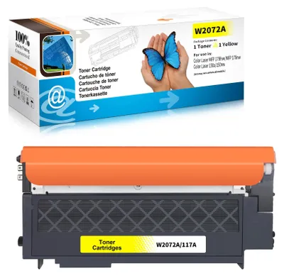 Productafbeelding van LOSMANN 117A tonercartridge, compatibel met HP 117A W2072A, met chip, voor HP Color Laser 150, 150nw, 150 Series, MFP 170, MFP 178nw, MFP 178nwg, MFP 179 FNG, MFP 179 fnw (geel)