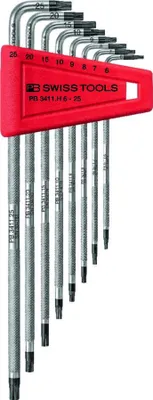 Produktbild von PB Swiss Tools Winkelschraubendreher-Satz für TX, gekordelt, Anzahl Schraubendreher: 8