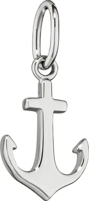 Produktbild von NKlaus Kettenanhänger Anker 925 Silber rhodiniert 14x8mm Maritim Amulett Talisman 15363