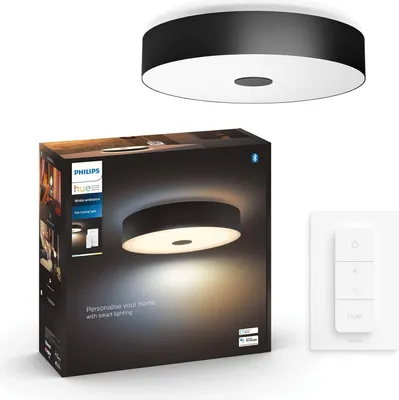 Obrázok produktu pre Philips Hue White ambience 8719514341258, Inteligentné stropné svetlo, Bluetooth/Zigbee, Čierna, LED, Kov, Žiarovky bez možnosti výmeny