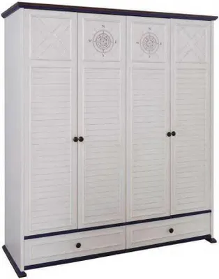 Produktbild von Kleiderschrank Schrank Jugendzimmer Möbel Design Jugend Schlafzimmer Weiß
