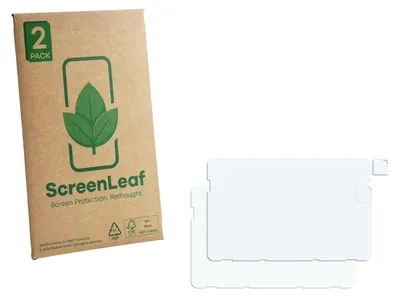 Produktbild von 2x ScreenLeaf Schutzfolie für Zebra ET401 10.1" (Display+Kamera) nachhaltiger Displayschutz Display Schutz Folie Klar Transparent