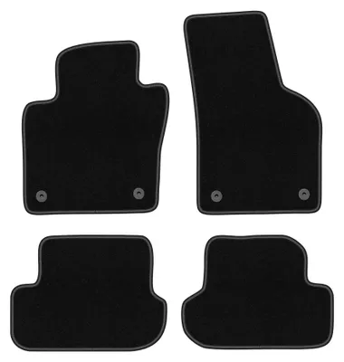 Immagine prodotto di Tappetini in moquette per Volkswagen Beetle 2012-2019 (cabrio/coupé) – set 4 pezzi, neri, su misura – Wielganizator BASIC