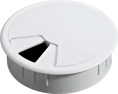 Produktbild von Hettich Kabeldurchführung 47914 Durchmesser 80mm Kunststoff weiß - 47914