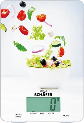 Image de Schäfer Balances de cuisine numériques Balances de boulangerie Balances de cuisine Salade Deisgn