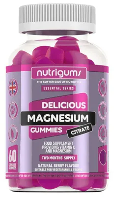 Immagine prodotto di Nutrigums, integratori di magnesio citrato e vitamina C, 60 caramelle gommose