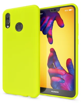 Obrázek produktu pro NALIA Pouzdro na mobilní telefon pro Huawei P20 Lite, ultra tenké silikonové pouzdro TPU Neon Yellow