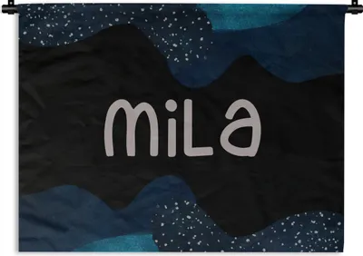 Produktbild von MuchoWow® Wandteppich Wandbehang Mila - Pastell - Mädchen 60x45 cm Tapisserie Dekoration Wandtuch - Das Schlafzimmer