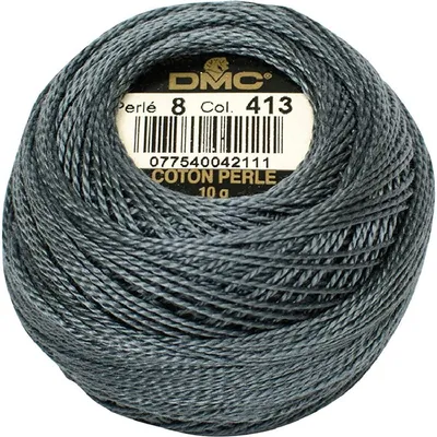 Produktbild von DMC Perlgarn Knäuel Stärke 8, 10 g, 116A/8-413