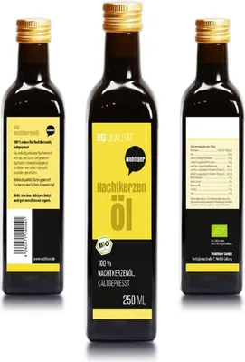 Produktbild von Wohltuer Nachtkerzenöl Nativ gepresst und 100%rein Naturpur 250ml