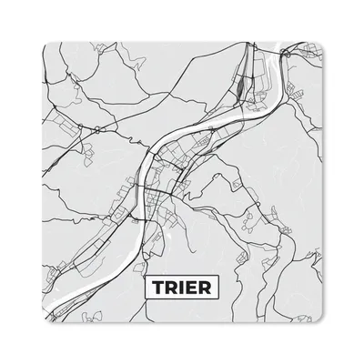 Produktbild von MuchoWow® Mauspad Mousepad Karte - Stadtplan - Deutschland - Trier- Karte 20x20 cm - Mousepads - Maus Mat - Pad - Mausunterlage - Desk Mat - Bureauartikeln