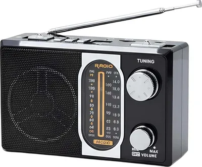 Produktbild von Avizar, Tragbares Radio FM/MW/SW mit Teleskopantenne, Schwarz