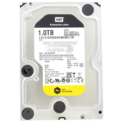 Obrázek produktu pro Western Digital RE 1TB 3.5" SATA III, 1 TB, 7200 ot/min, 64 MB, 3.5", Serial ATA III