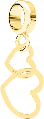 Immagine prodotto di Ciondolo doppio cuore in oro Amore eterno ARGENTO 925