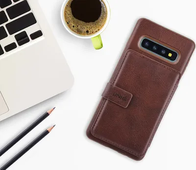 Zdjęcie produktu dla Pokrowiec na tył Galaxy S10 - brązowy